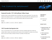 Tablet Screenshot of corvetteinformant.com